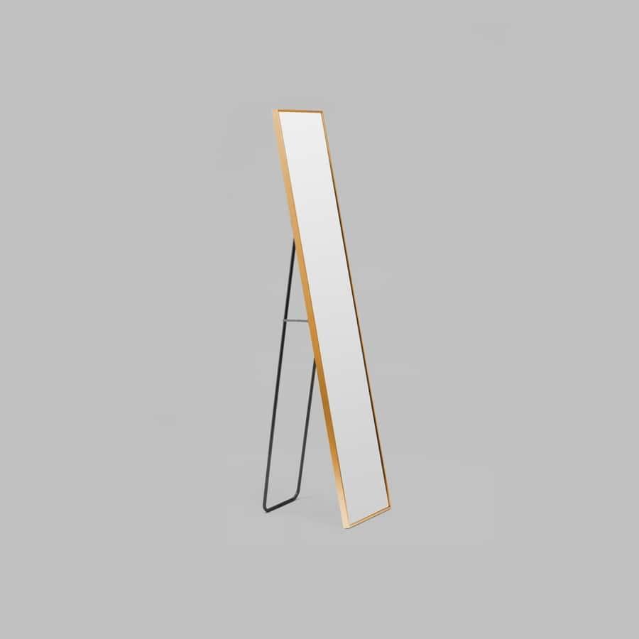 Simplicity Standing Mirror - Brass