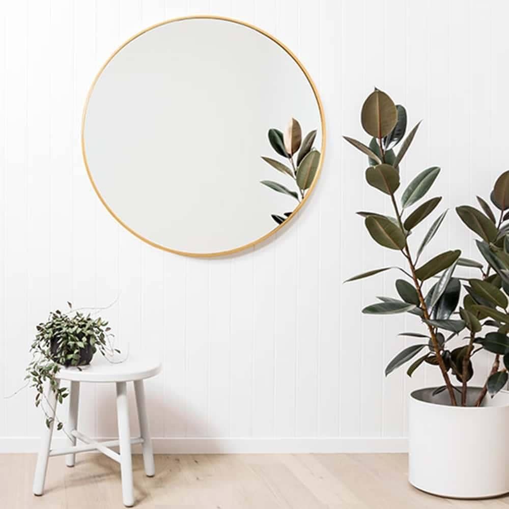 Bella Round Mirror - Brass 120cm x 120cm