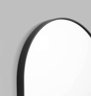 Bjorn Oval Mirror - Black 80cm x 120cm