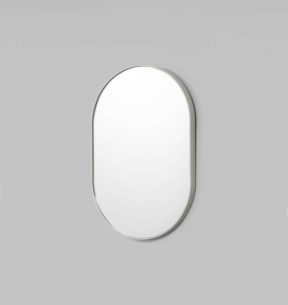 Bjorn Oval Mirror - Dove 80cm x 120cm