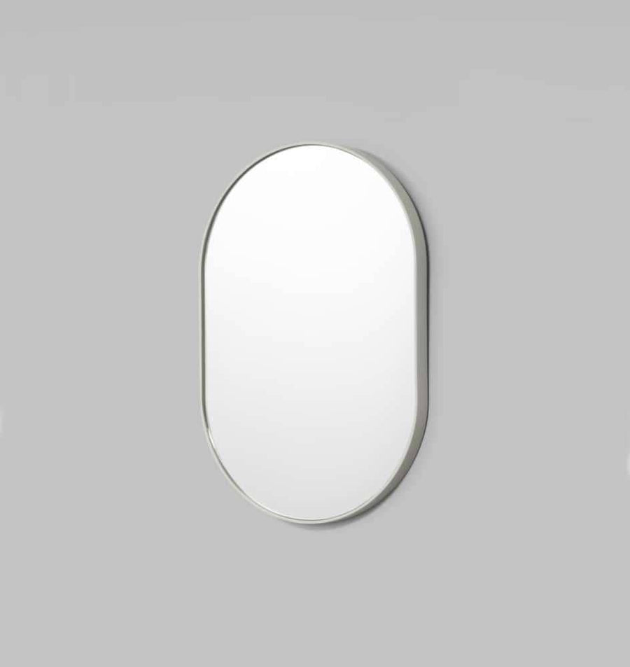 Bjorn Oval Mirror - Dove 80cm x 120cm