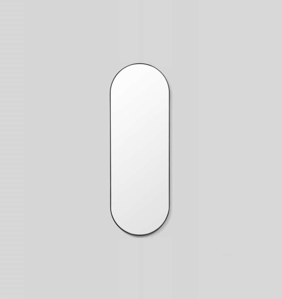 Bjorn Large Oval Mirror - Black