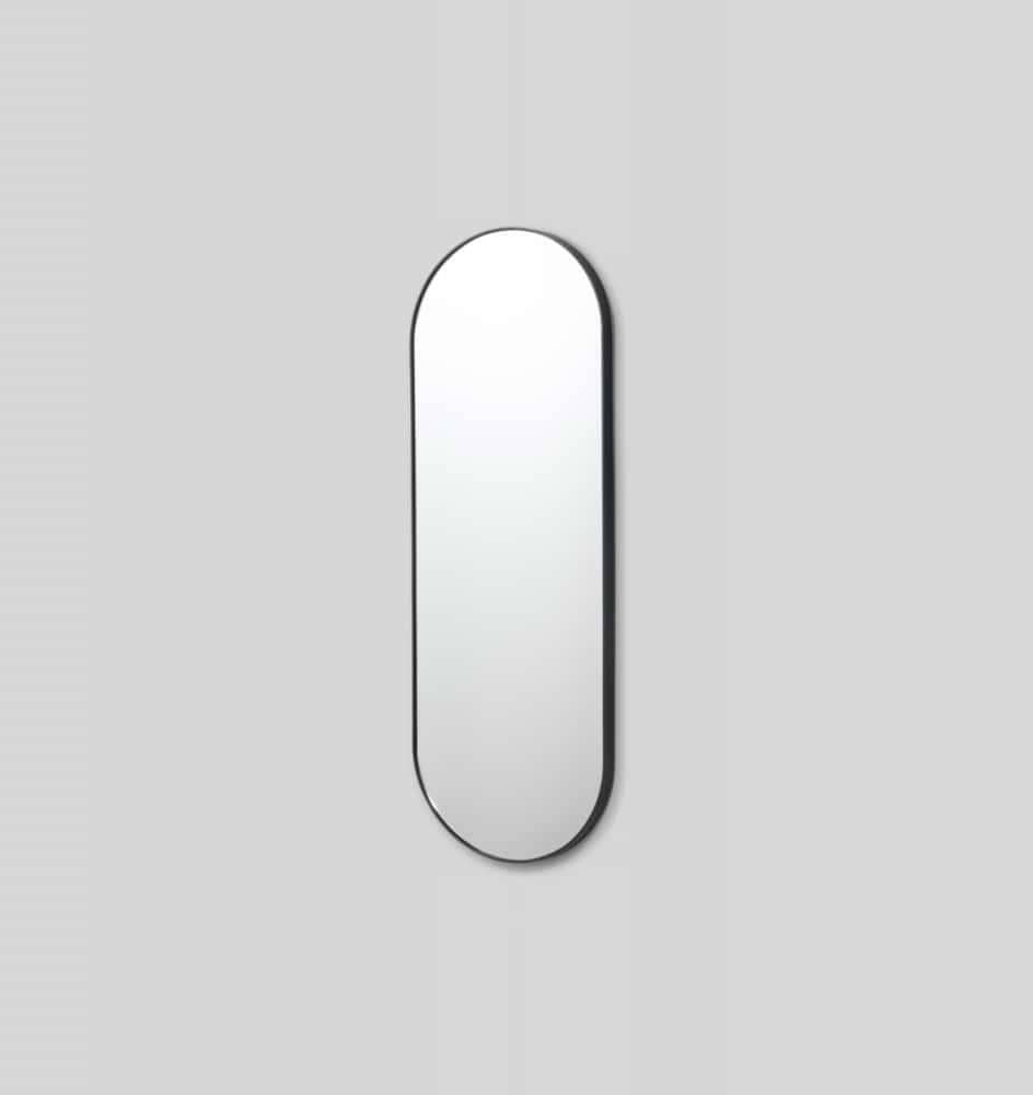 Bjorn Large Oval Mirror - Black