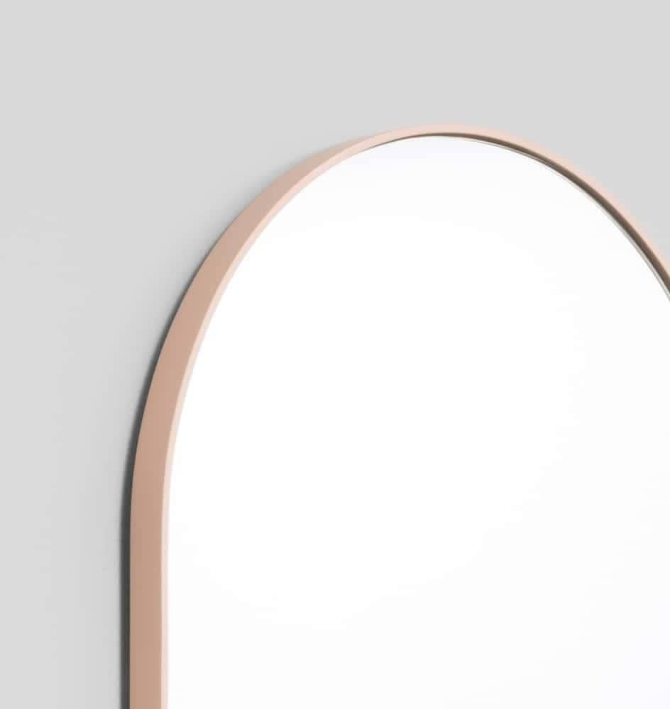 Bjorn Large Oval Mirror - Powder