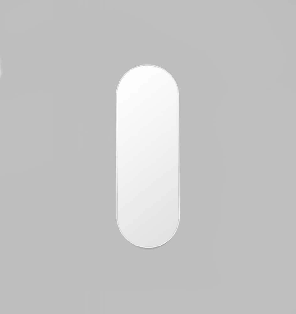 Bjorn Large Oval Mirror - White