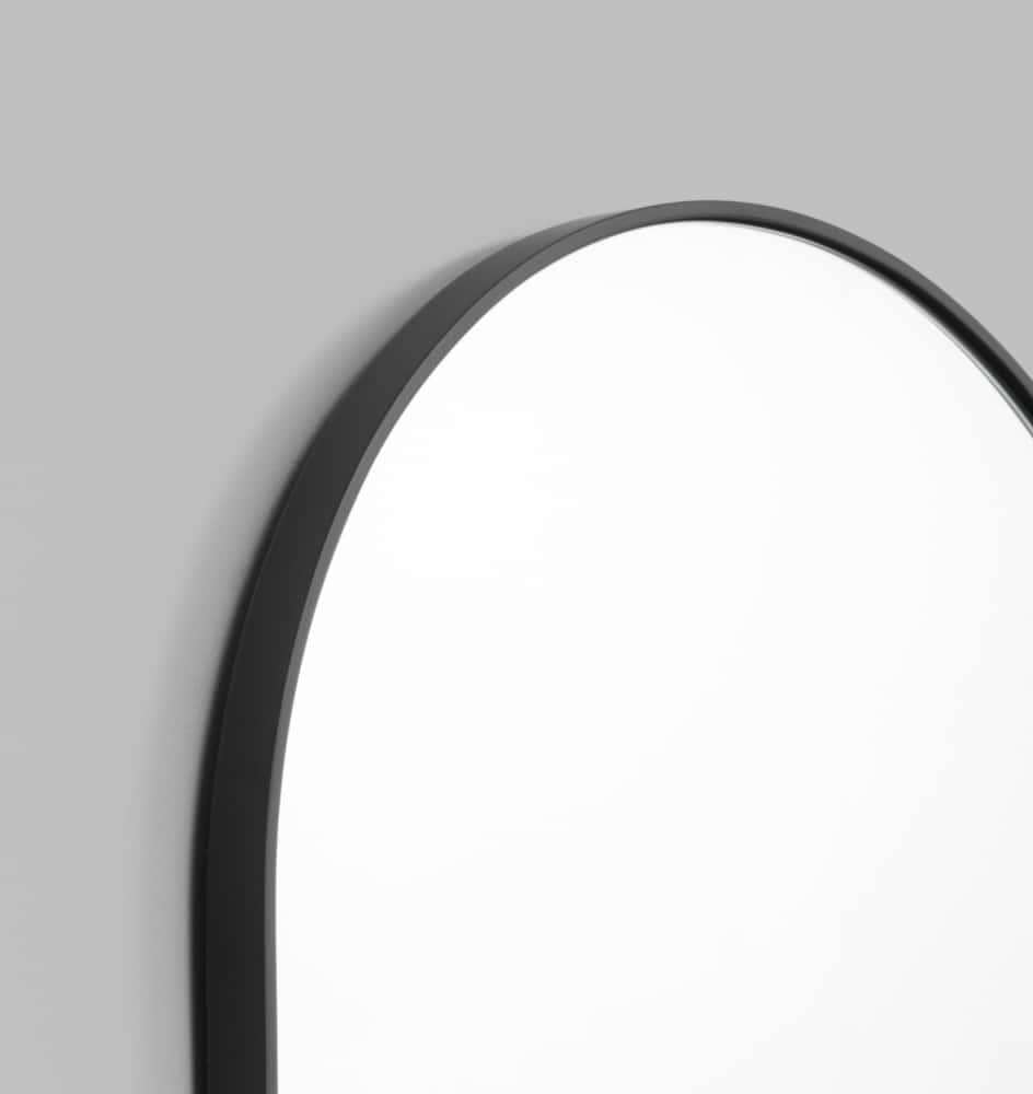 Bjorn Oval Mirror - Black 50cm x 75cm