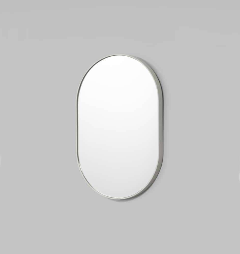 Bjorn Small Oval Mirror - Dove