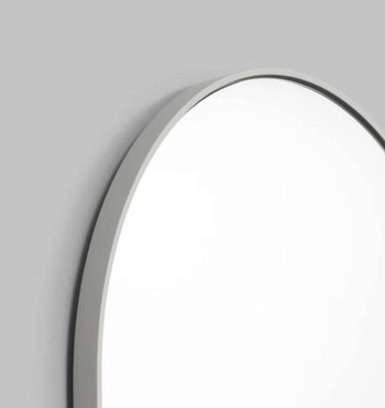Bjorn Small Oval Mirror - Dove