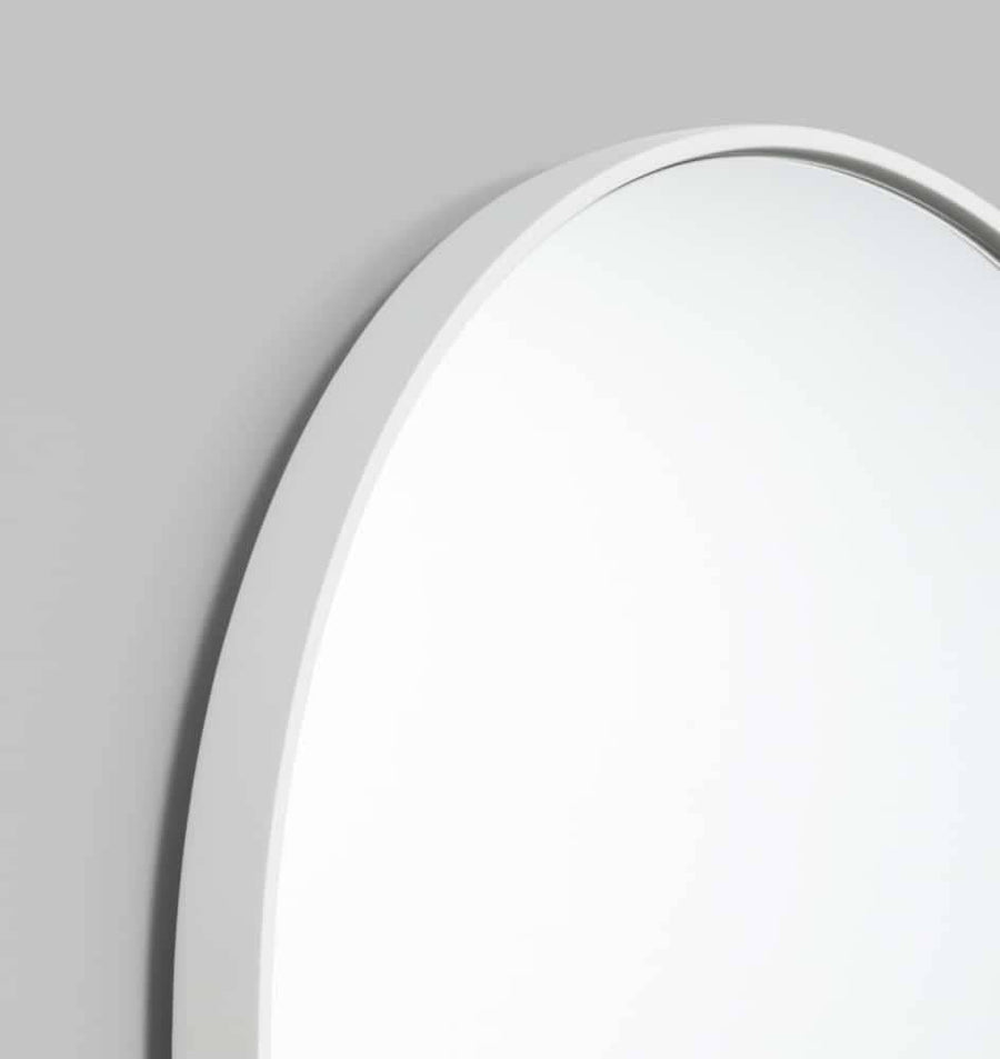 Bjorn Oval Mirror - White 50cm x 75cm