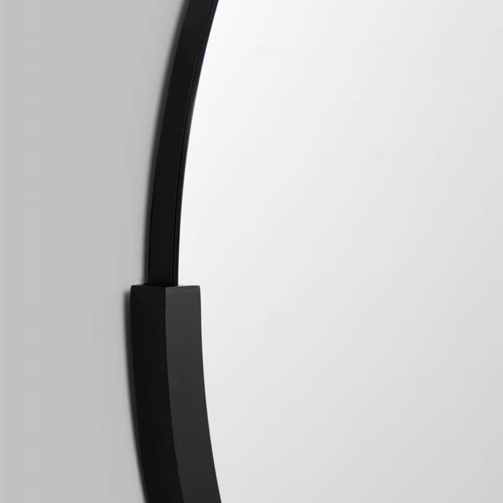 Dawn Round Mirror - Black Small