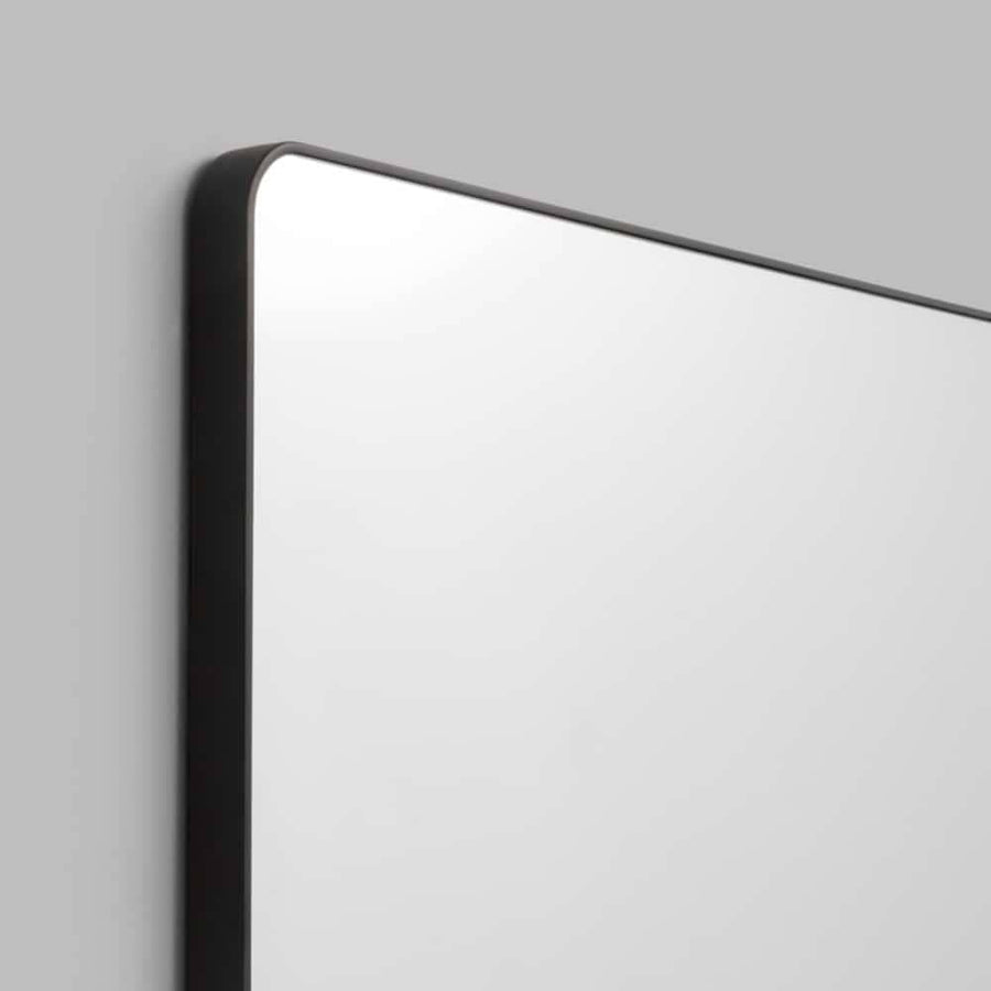 Flynn Curve Rectangle Mirror - Black Large 150cm x 170cm
