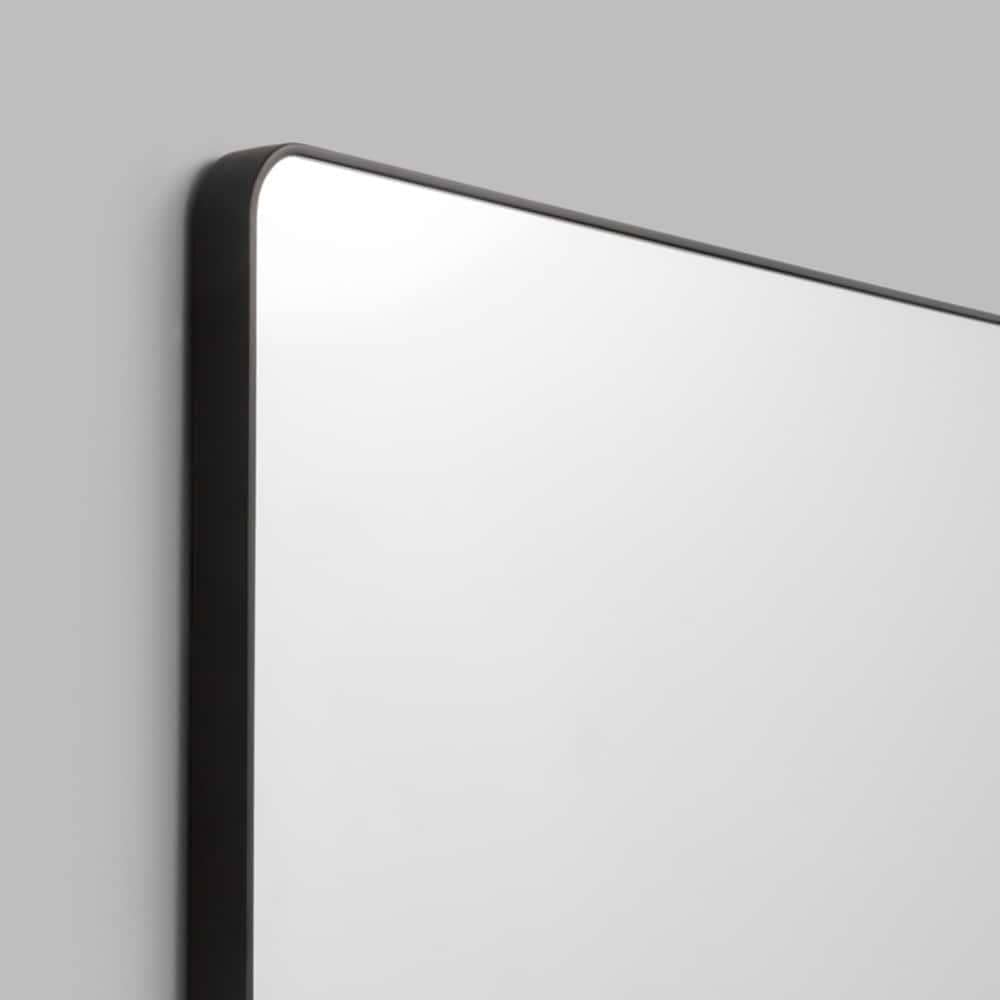 Flynn Curve Rectangle Mirror - Black Medium 100cm x 120cm