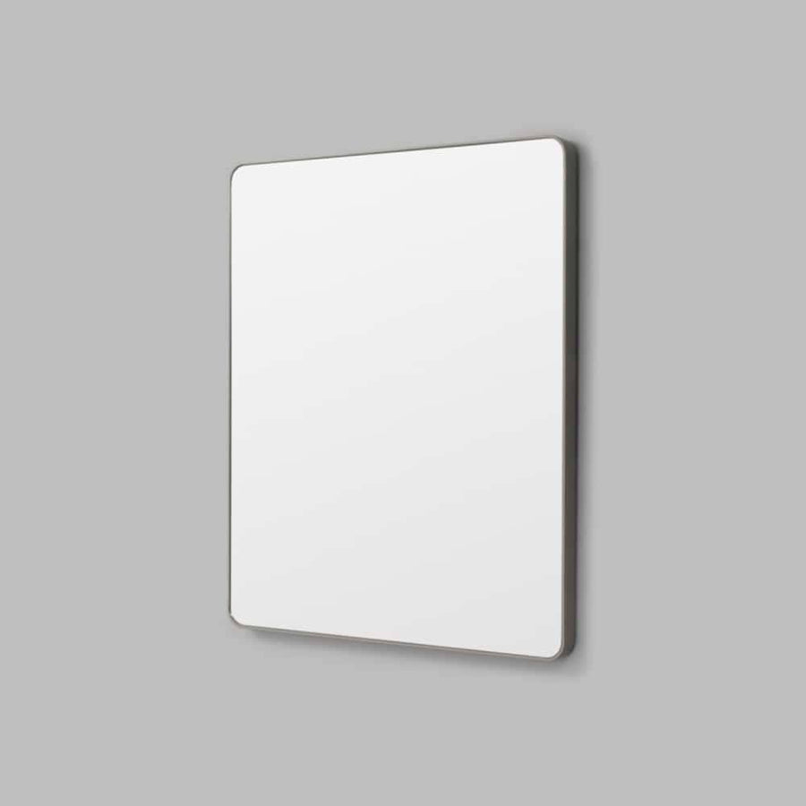 Flynn Curve Rectangle Mirror - Mid Grey Medium 100cm x 120cm