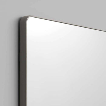 Flynn Curve Rectangle Mirror - Mid Grey Small 60cm x 80cm