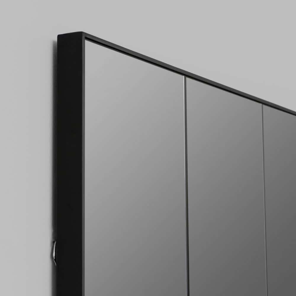 Loft Medium Mirror - Smoke/Black