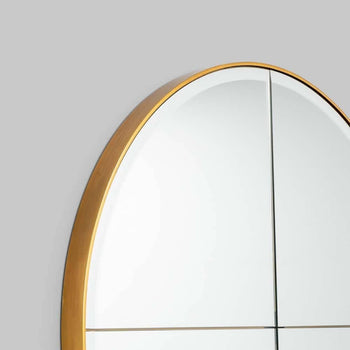 Parlour Round Mirror - Brass Large 100cm
