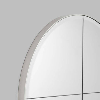 Parlour Round Mirror - Silver Medium 80cm