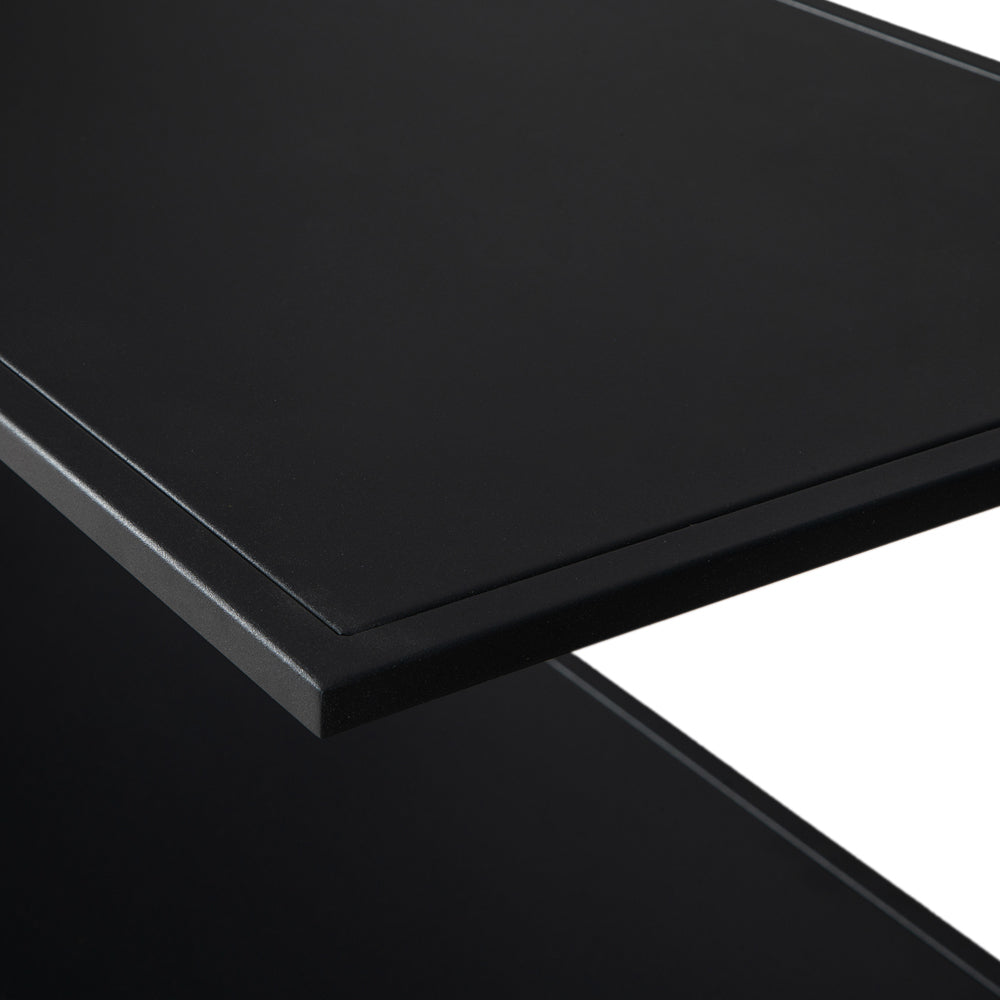 Cross Shelving Unit Low - Black