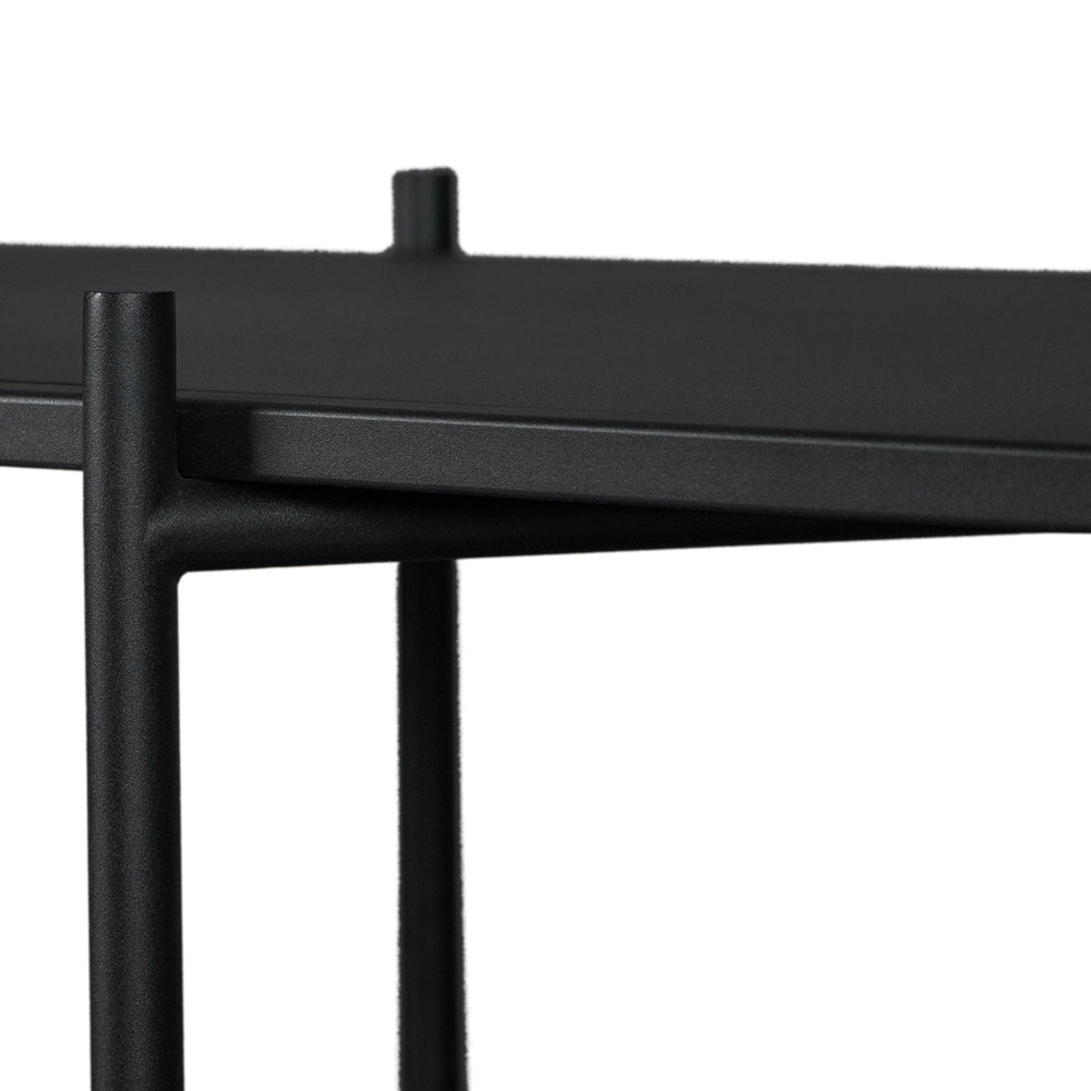 Cross Shelving Unit Low - Black