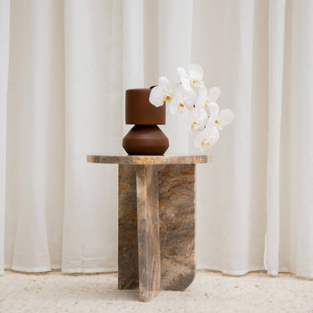 Mimic Side Table - Earth Marble