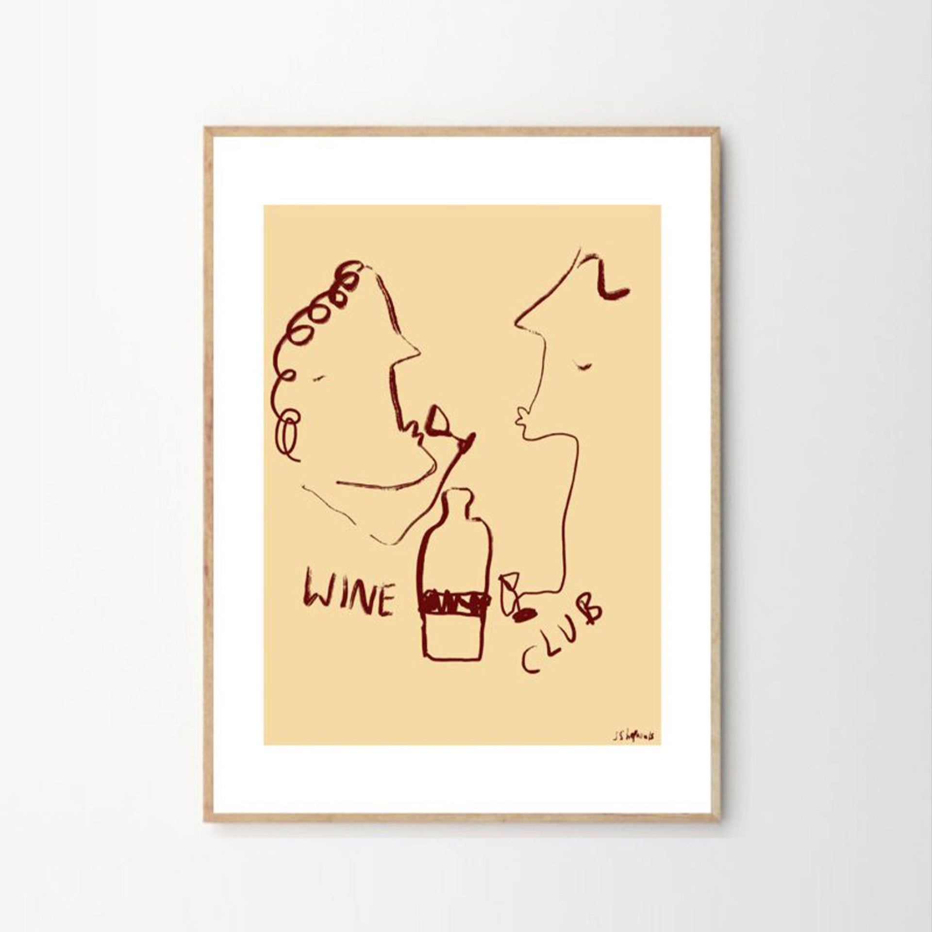 Wine Club Print 50cm x 70cm
