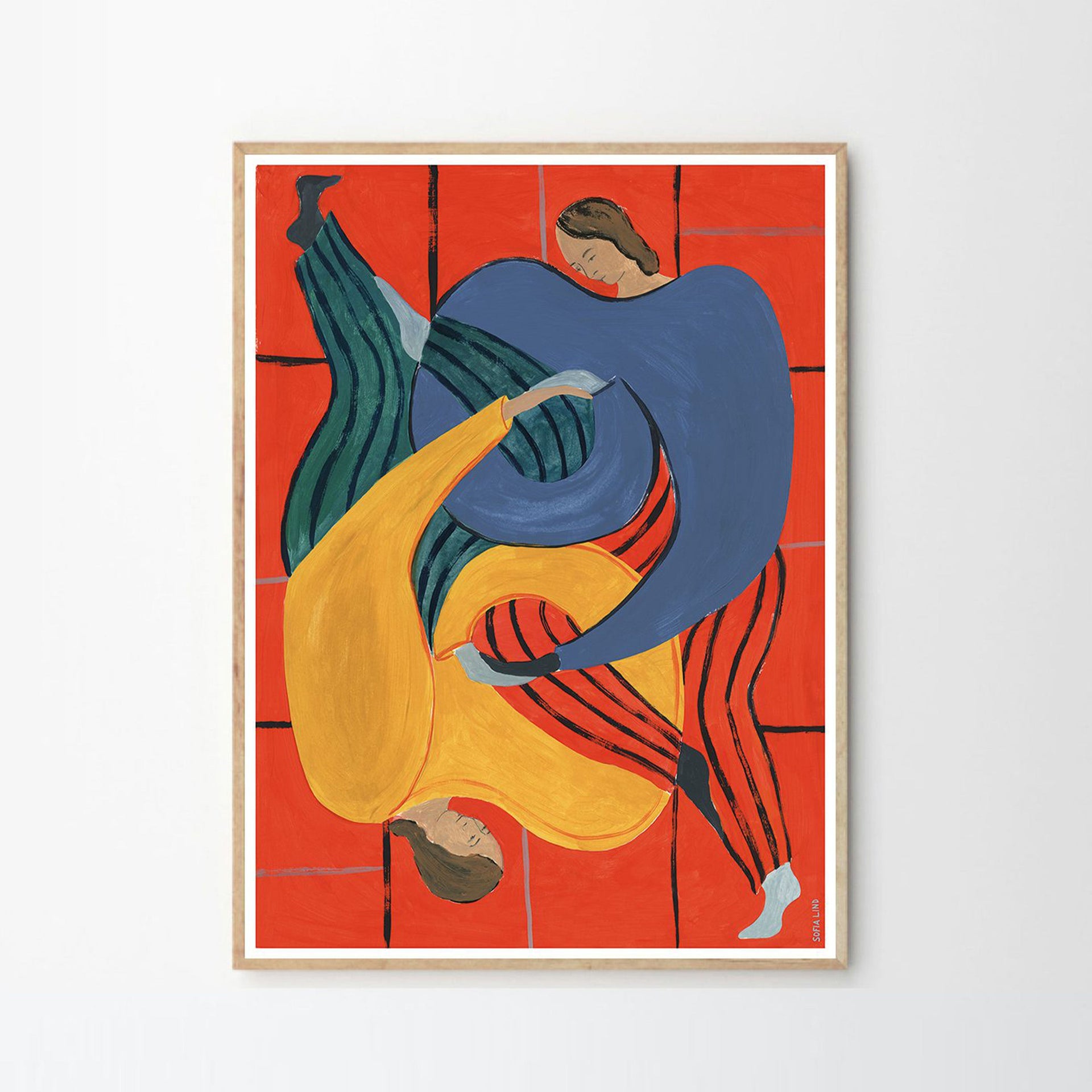 Hold You – Red Print 70Cm x 100Cm