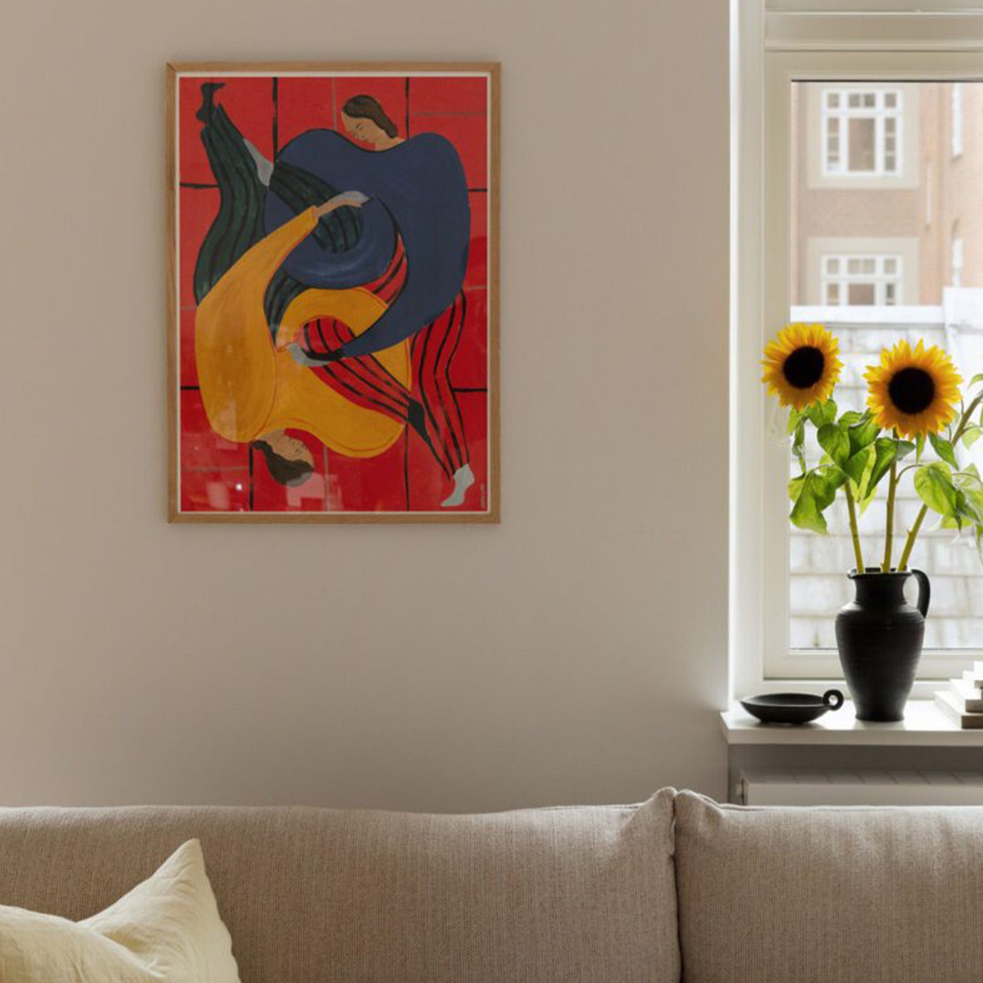 Hold You – Red Print 70Cm x 100Cm