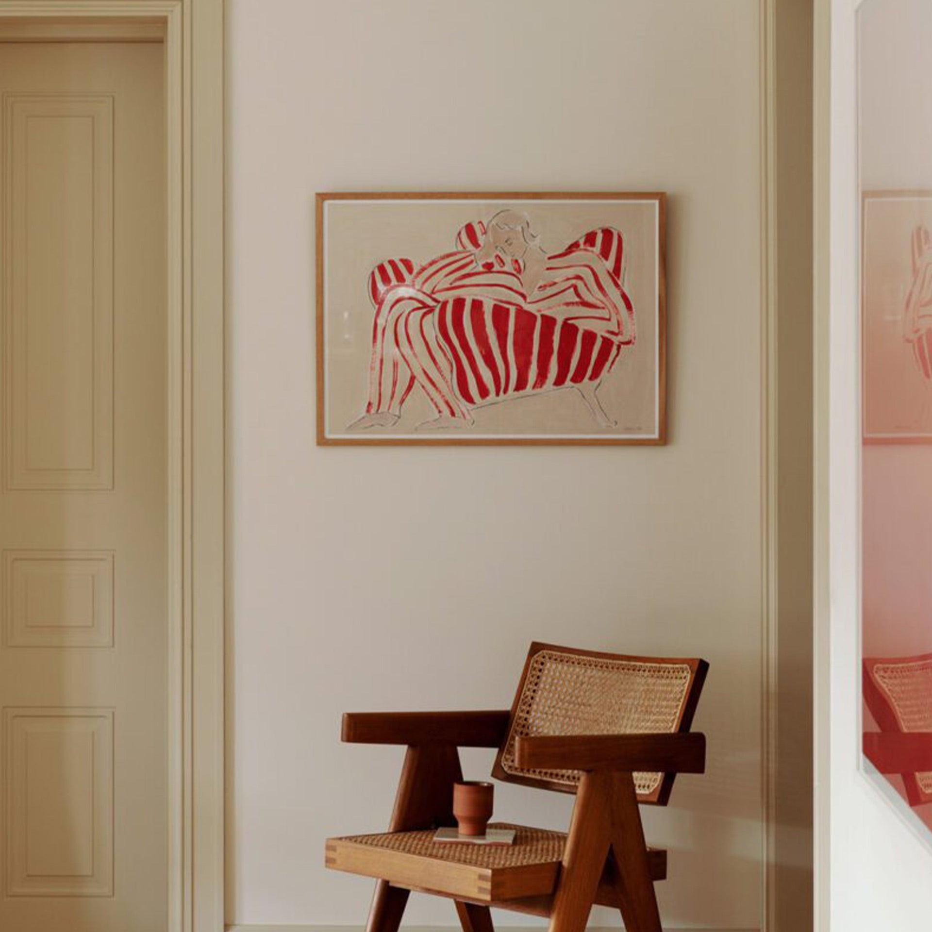 Red Chair Print 100Cm x 140Cm