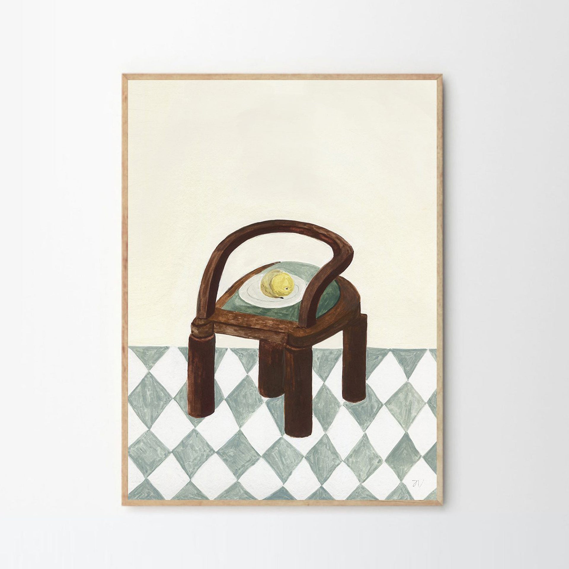 Chair with Fruit Print 40Cm x 50Cm