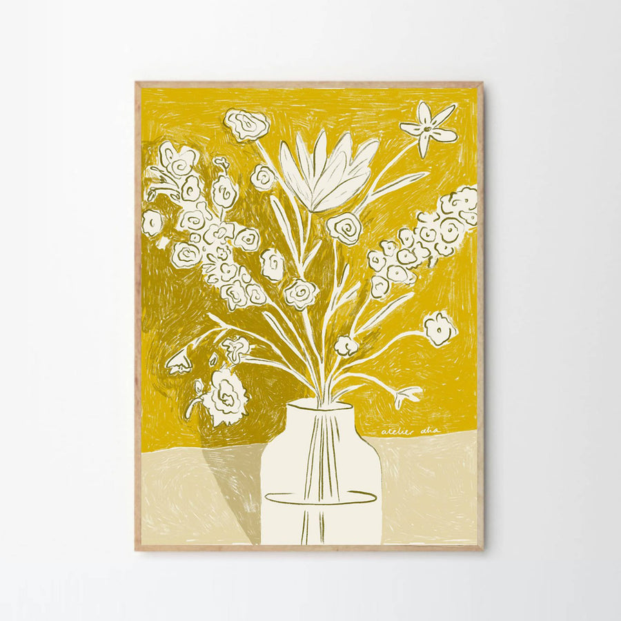 A Yellow Bouquet Print 70Cm X 100Cm