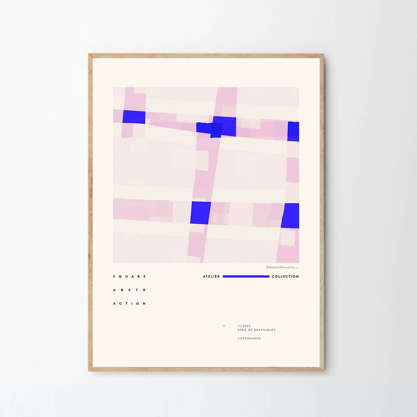 Square Abstraction Print 50Cm X 70Cm