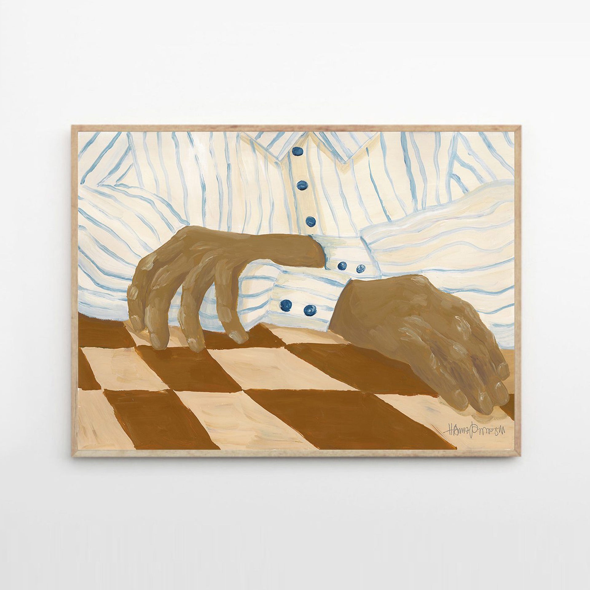 Light Stripes Print 30Cm x 40Cm