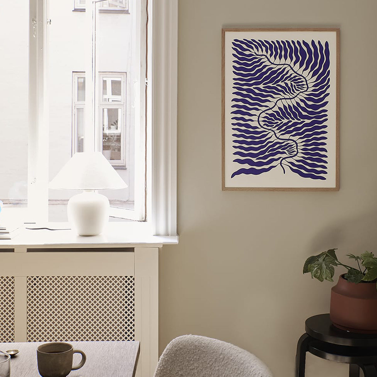 Little Blue Print 30Cm x 40Cm