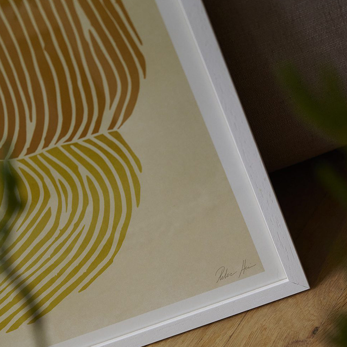 Yellow Reef Print 50Cm x 70Cm