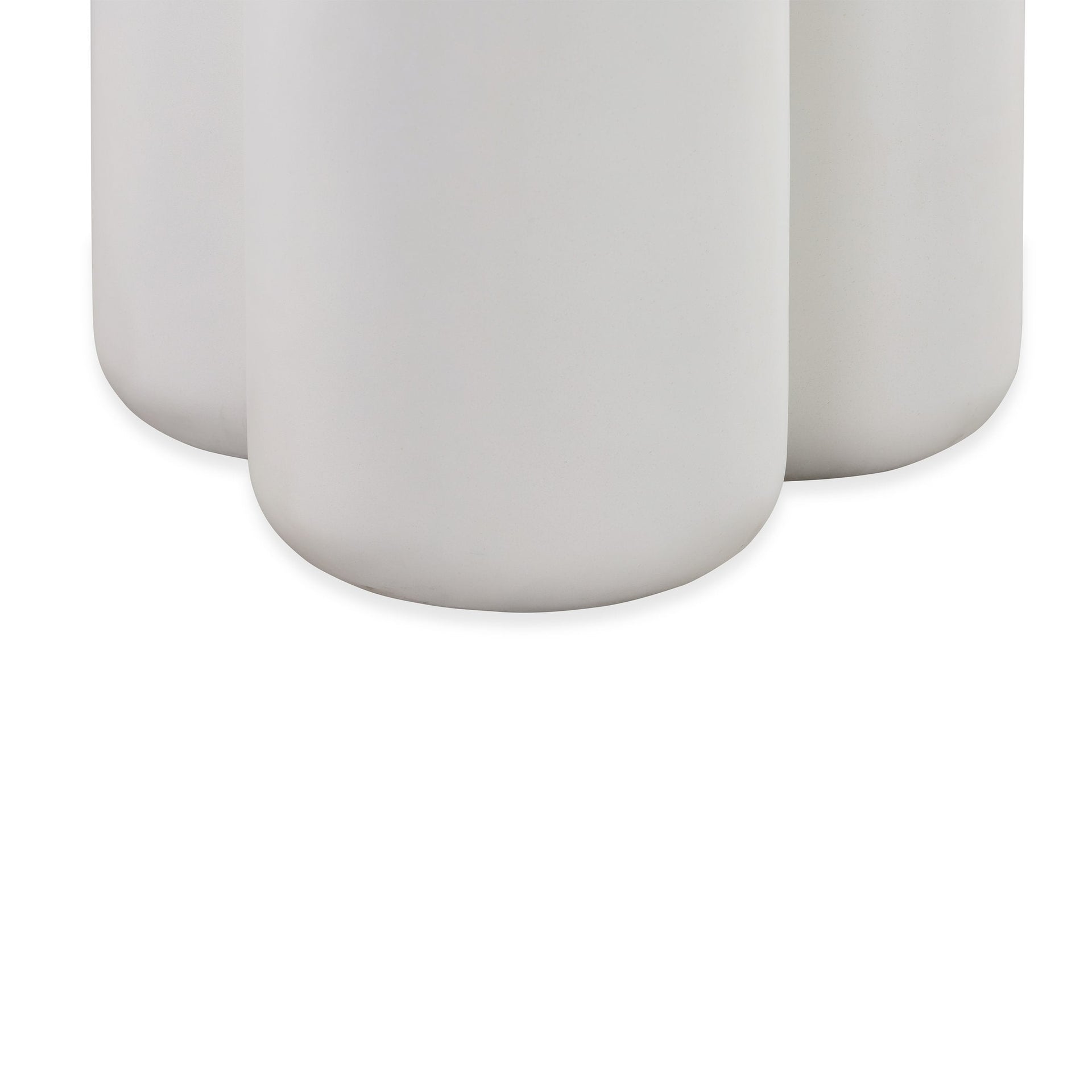 Trio Outdoor Side Table - White Concrete