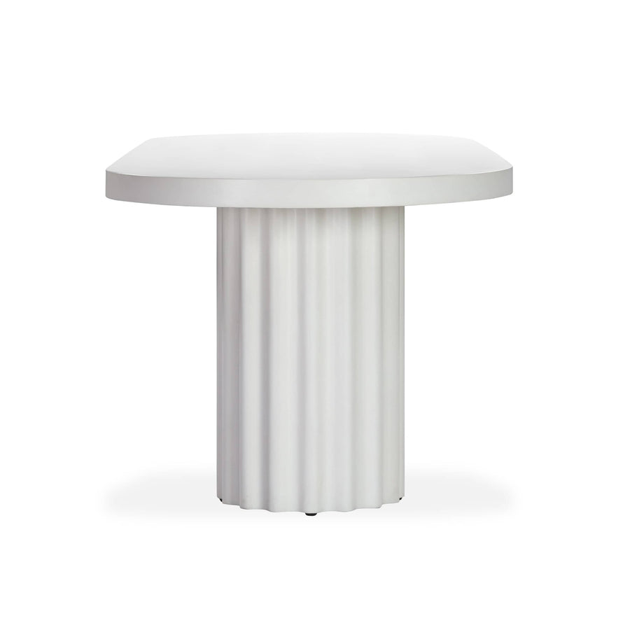 Flock Outdoor Dining Table 240Cm - White Concrete