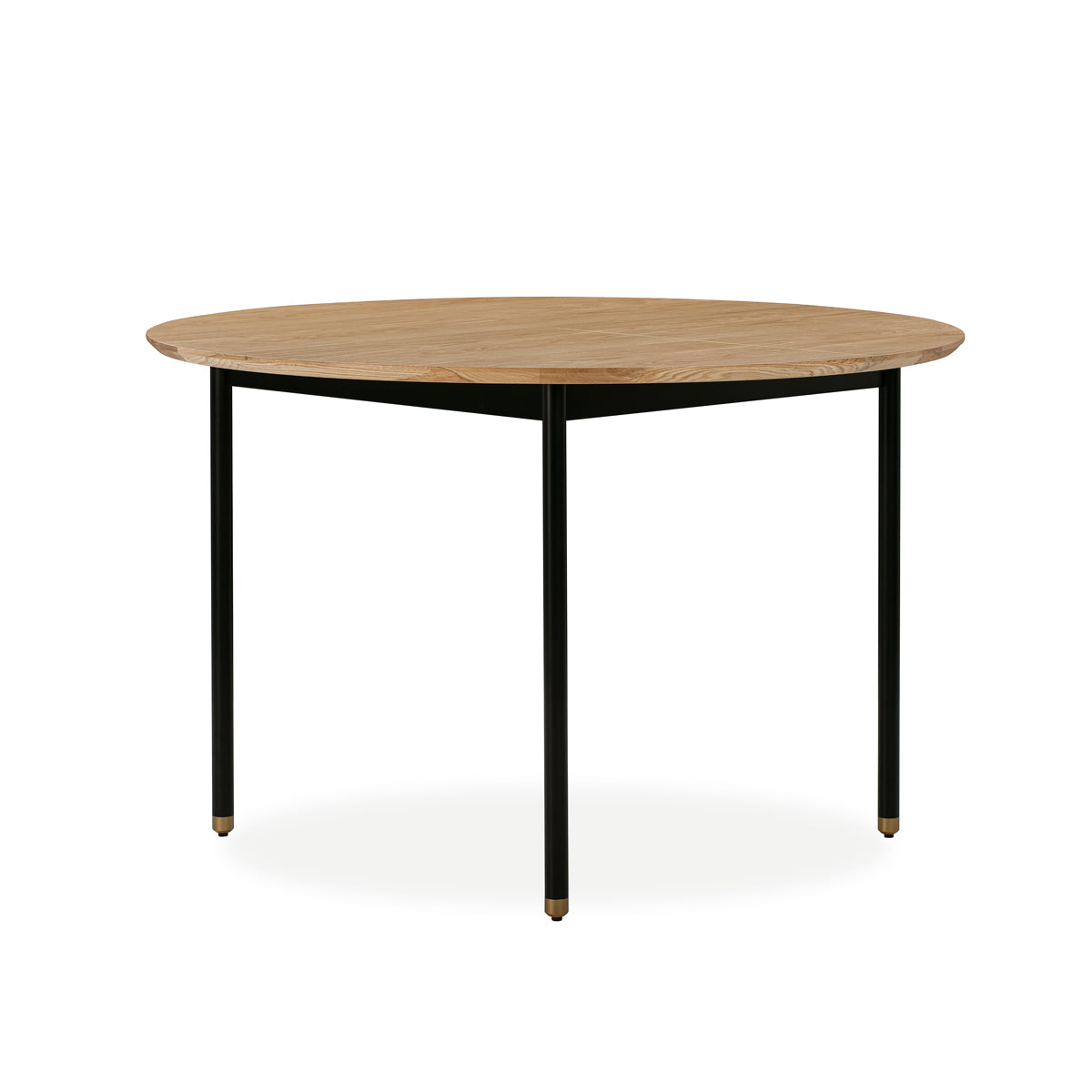 Harbour Round Dining Table - Oak / Black