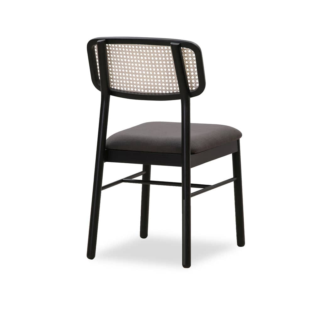 Knot Rattan Dining Chair - Black