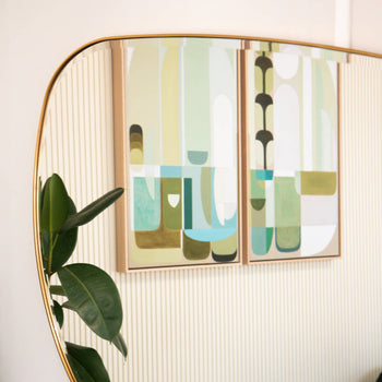 Pebble Mirror - Brass 70cm x 90cm