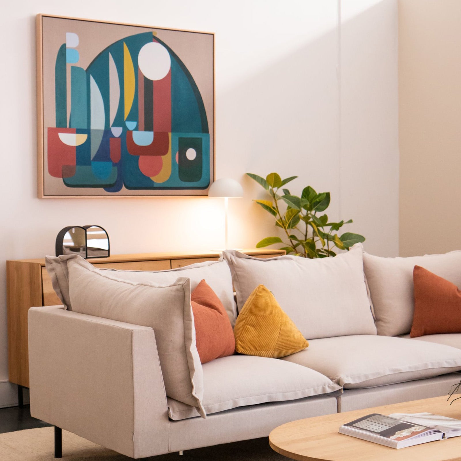 Apollo Limited Edition Canvas Print 60cm W x 69cm H Oak Frame