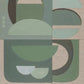 Green Arch Canvas Print 76Cm X 50Cm Oak Frame