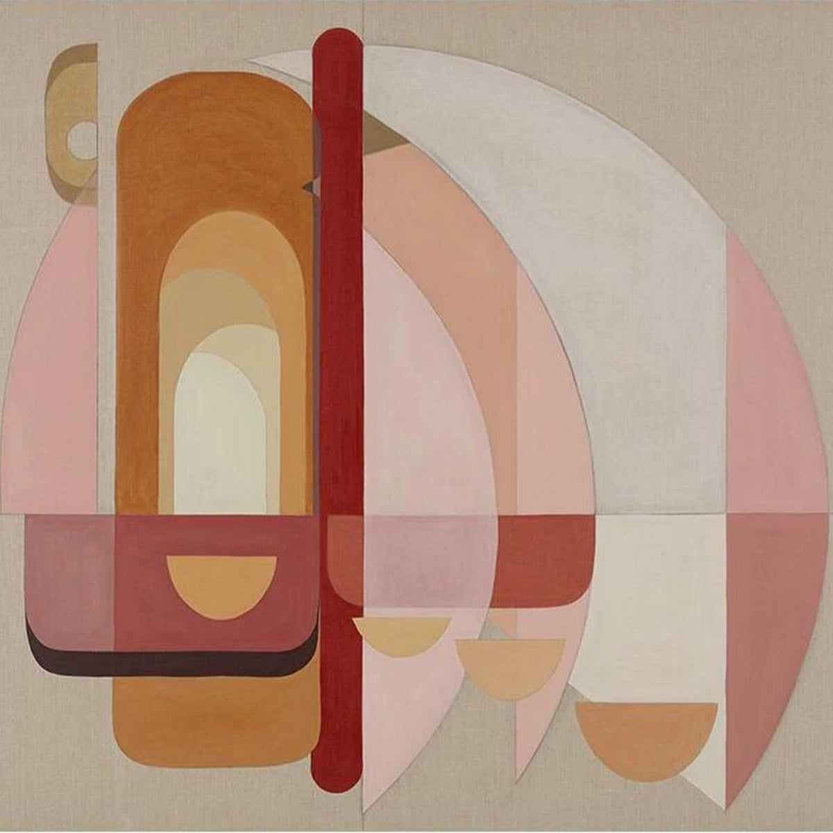 Magna Arch Canvas Print 100Cm x 114Cm Oak Frame