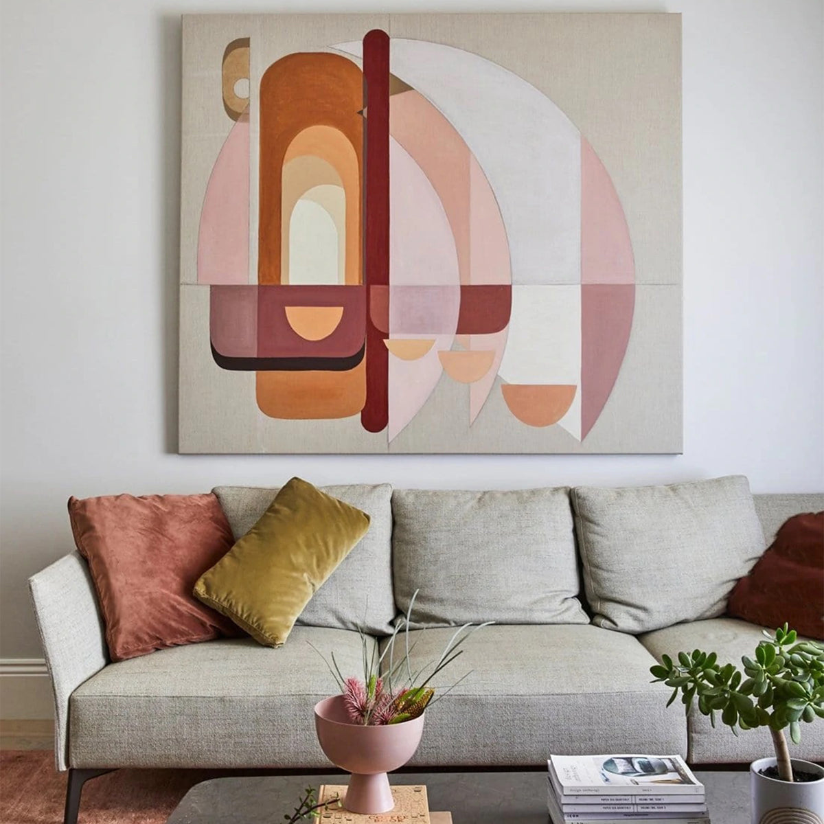Magna Arch Canvas Print 40Cm x 45Cm Oak Frame