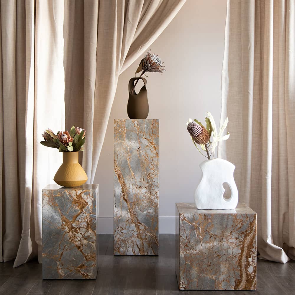 Stage Marble Plinth - Earth Marble