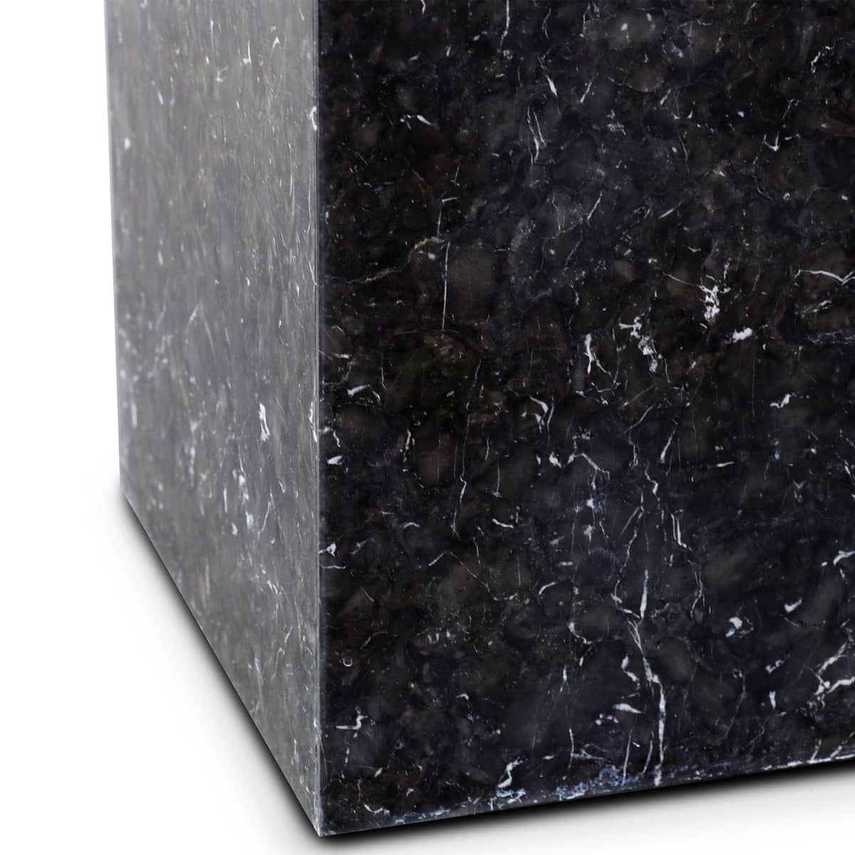 Stage Marble Side Table Low - Black Marble