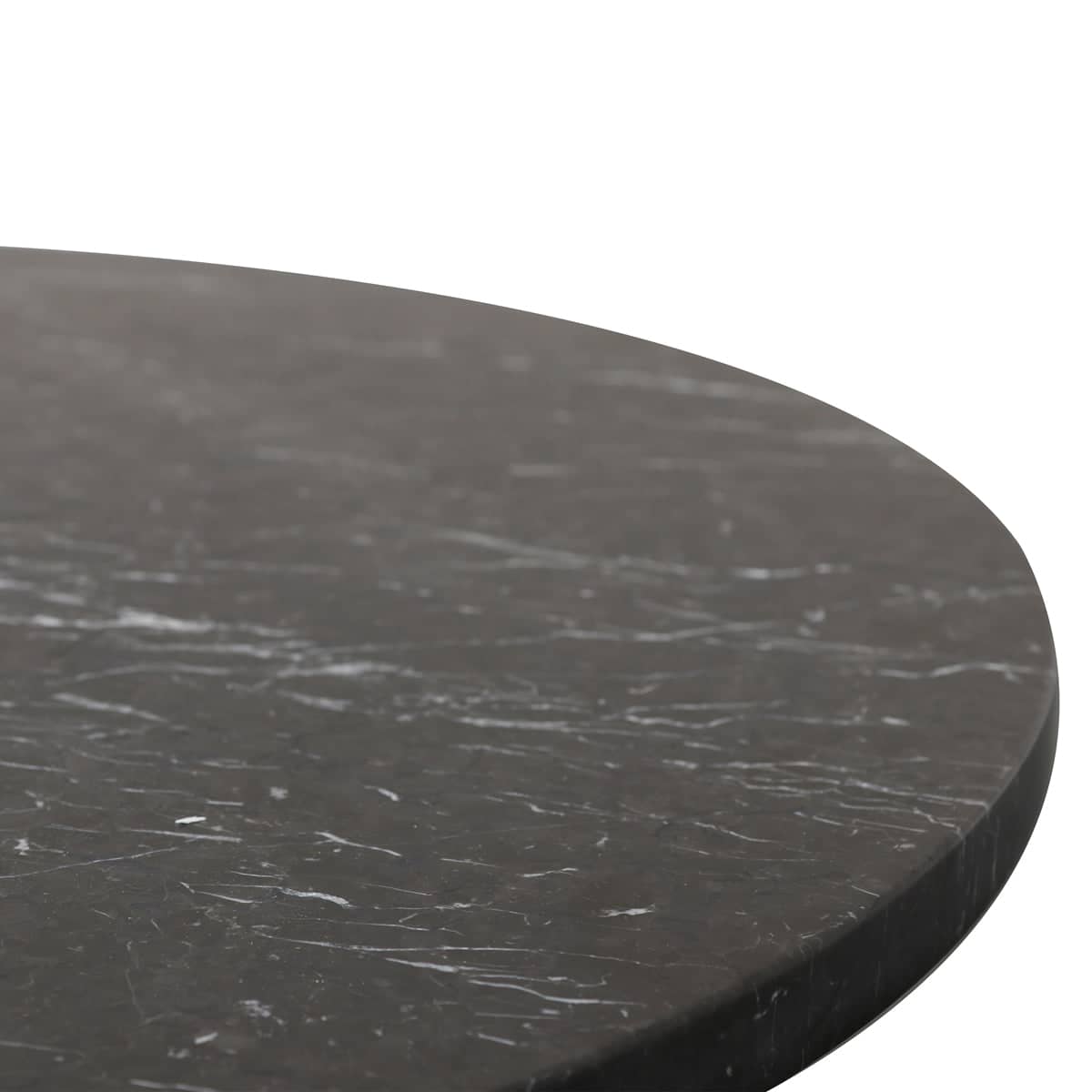Curve Marble Coffee Table - Black Marble