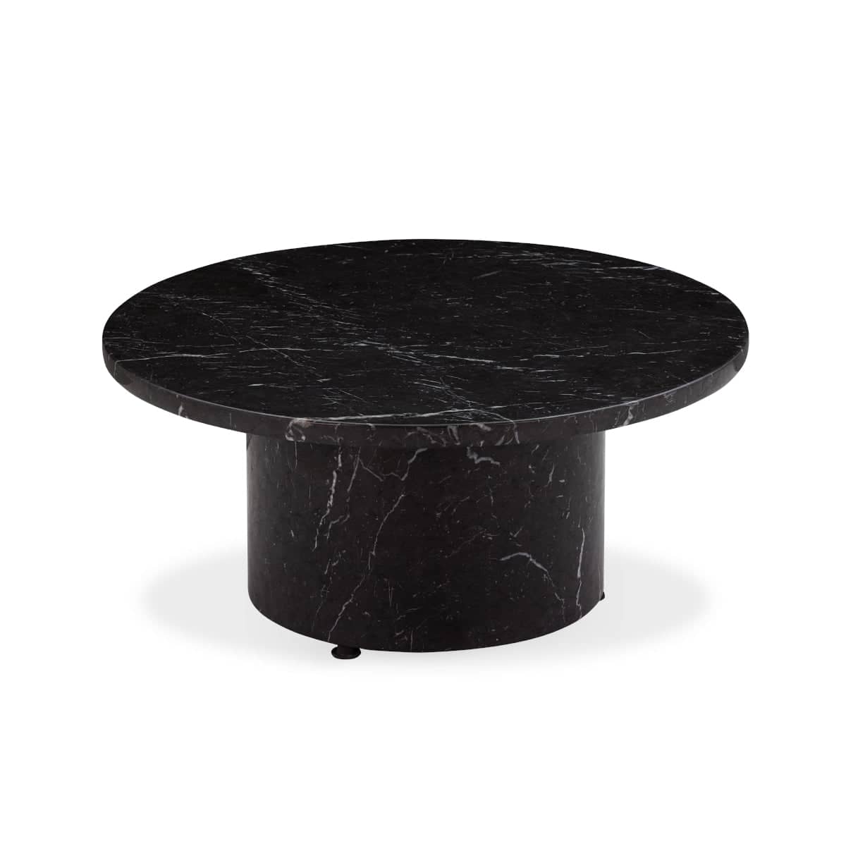 Curve Marble Coffee Table - Black Marble