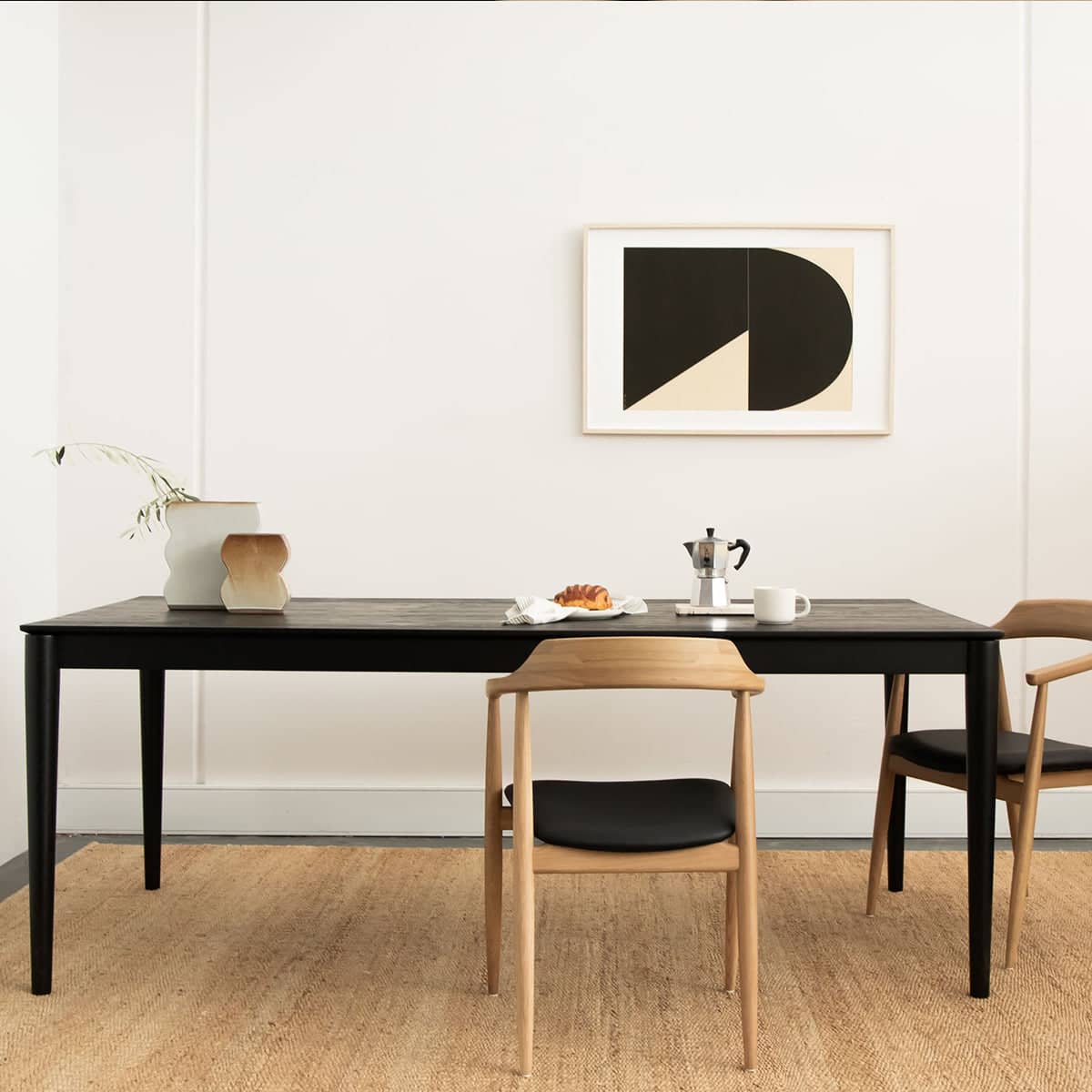 Gather Dining Table 180cm - Black