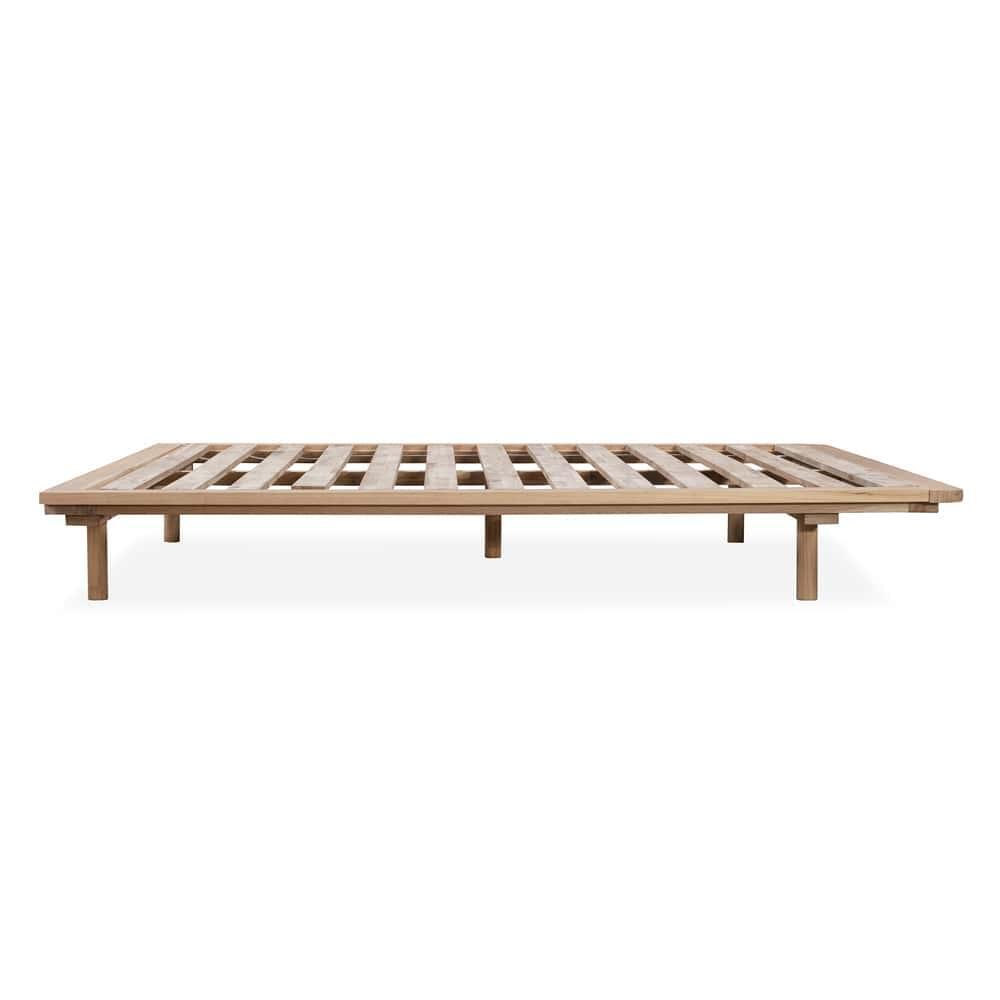 Serene Queen Bed Base - Oak