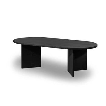 Edge Oval Coffee Table - Black